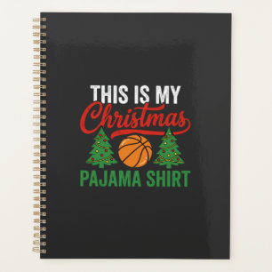 Basketball-Weihnachts-Pyjama-Shirt Planer