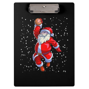 Basketball Weihnachts-Shirt Männer Boys Basketball Klemmbrett