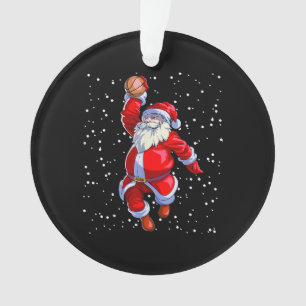 Basketball Weihnachts-Shirt Männer Boys Basketball Ornament