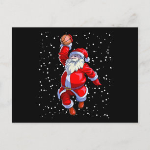Basketball-Weihnachts-Shirt Männer Jungen Basketba Postkarte