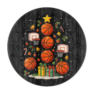 Basketball-Weihnachtsbaum-Feiertage Xmas Sport Schneidebrett