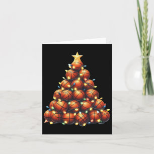 Basketball Weihnachtsbaum Karte