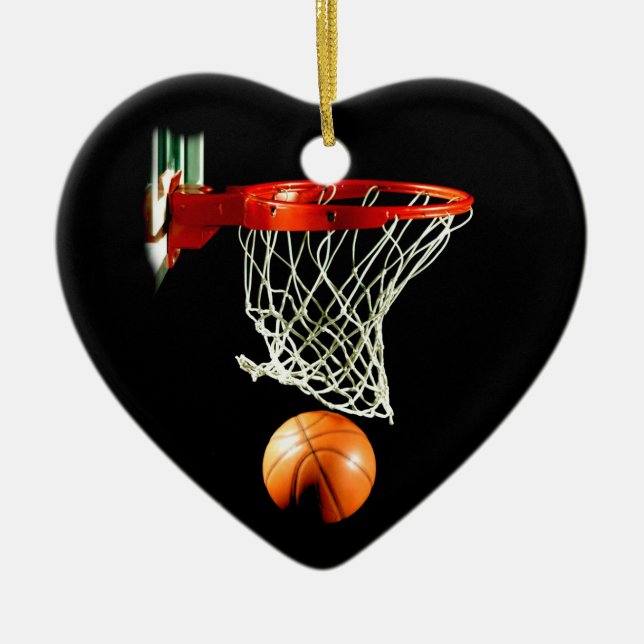 Basketball Weihnachtsbaum Ornamente (Vorne)