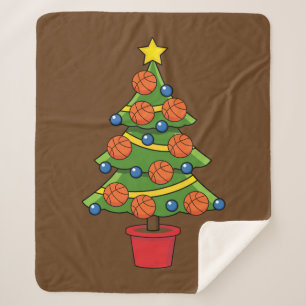 Basketball Weihnachtsbaum Sherpadecke