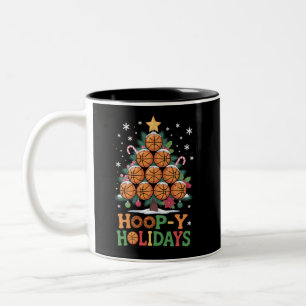 Basketball-Weihnachtsferien Sport Zweifarbige Tasse