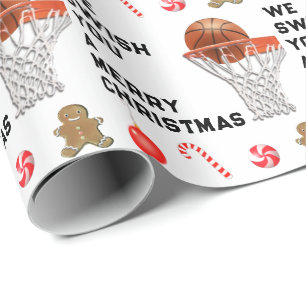 Basketball Weihnachtsgeschenk Geschenkpapier