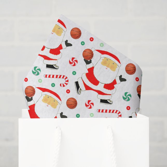 Basketball Weihnachtsgeschenk Seidenpapier (Geschenktüte)