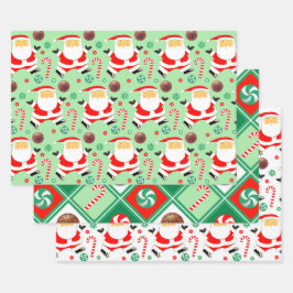 Basketball Weihnachtsgeschenk Umschlagpapier Geschenkpapier Set