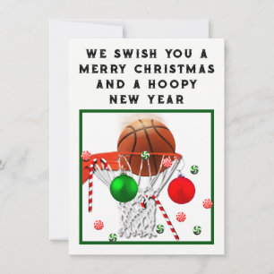 Basketball Weihnachtskarten Feiertagskarte