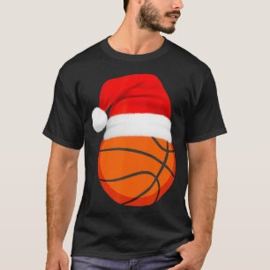 Basketball Weihnachtsmannmütze Weihnachten für Jun T-Shirt