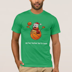 Basketball Weihnachtsschneeball Snowball Weihnacht T-Shirt