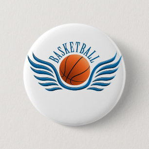 basketball wings button