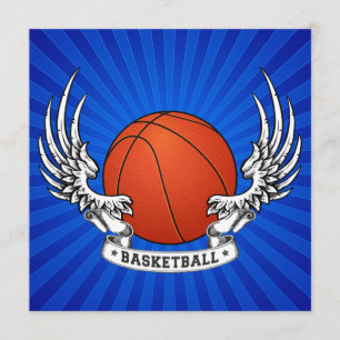 Basketball Wings Einladung