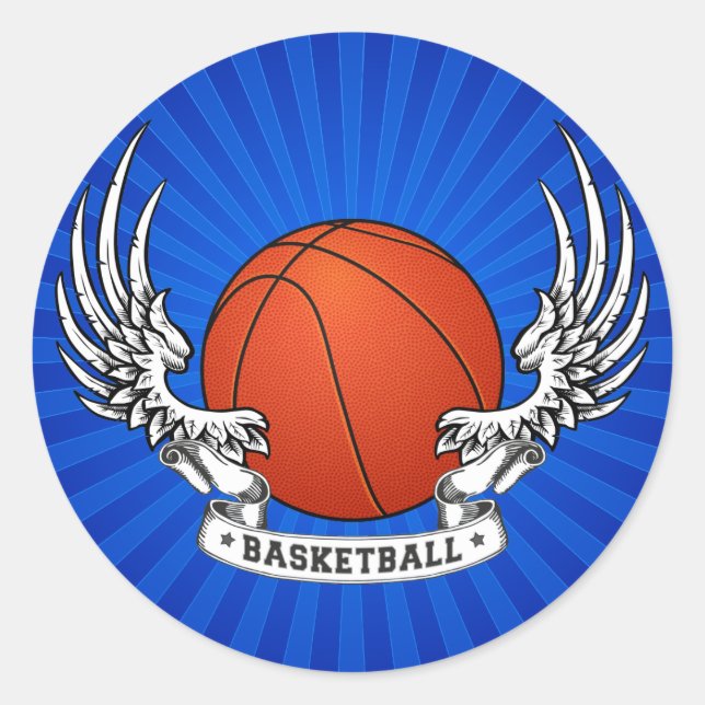 Basketball Wings Sticker (Vorderseite)