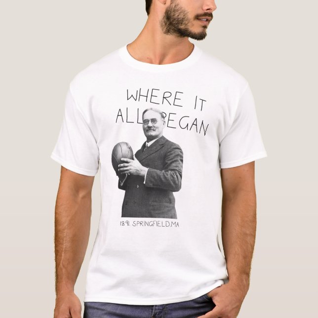 BASKETBALL: WO ALLER ER ANFING T-Shirt (Vorderseite)