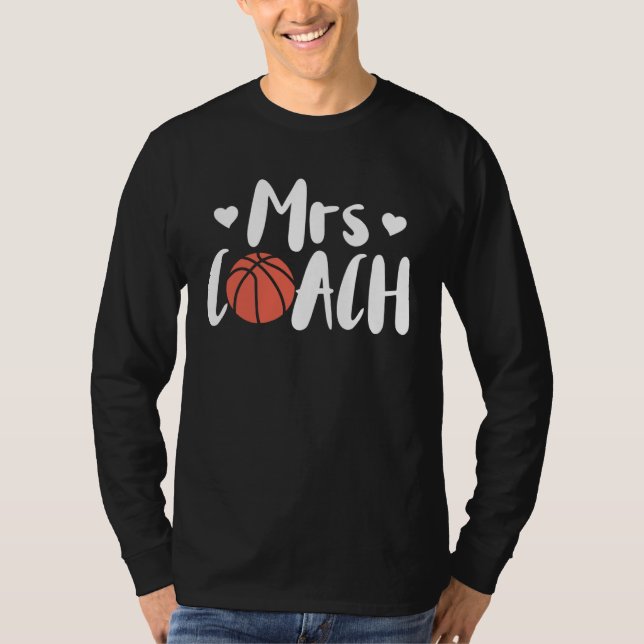 Basketball Woman Coach Wife T-Shirt (Vorderseite)