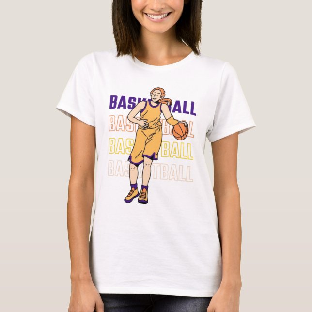 Basketball Womens Basic T - Shirt (Vorderseite)