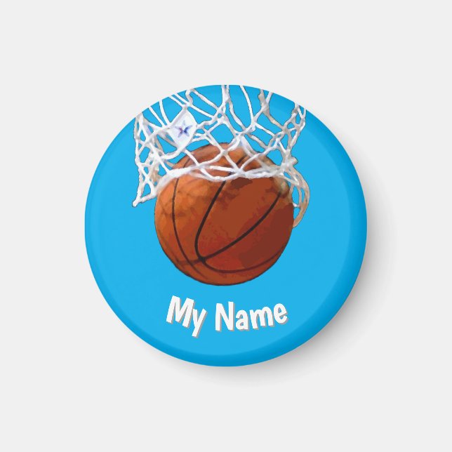 Basketball Your Name Custom Magnet (Vorne)
