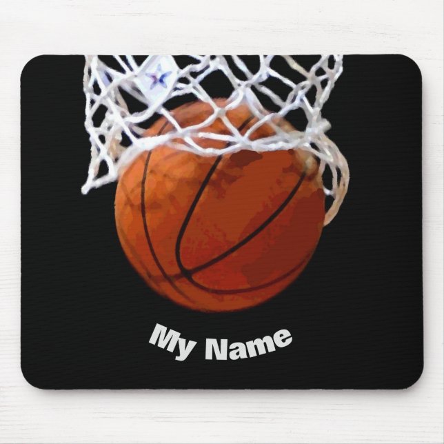 Basketball Your Name Mousepad (Vorne)