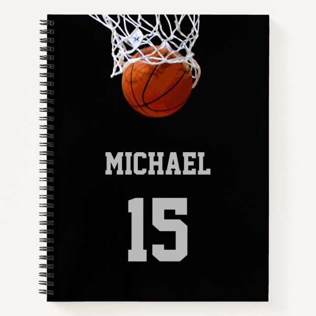 Basketball Your Name Notizbuch (Vorderseite)