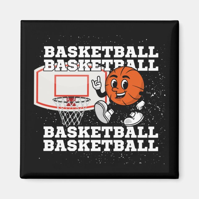 Basketball-Zeichenkette Magnet (Vorne)