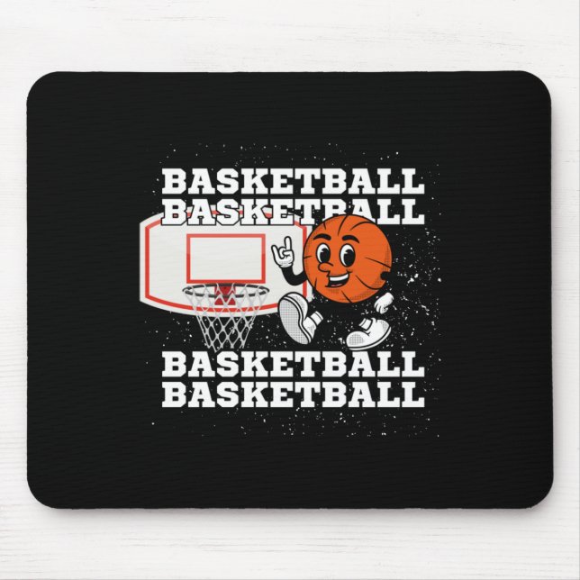 Basketball-Zeichenkette Mousepad (Vorne)