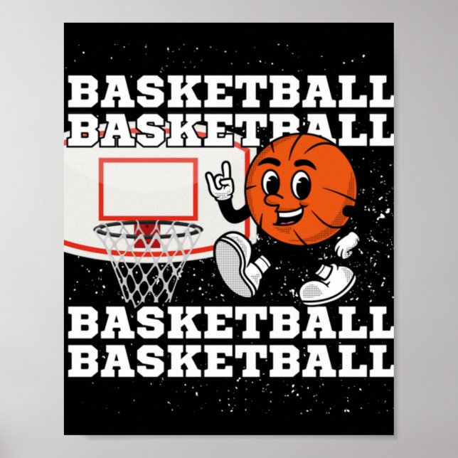 Basketball-Zeichenkette Poster (Vorne)