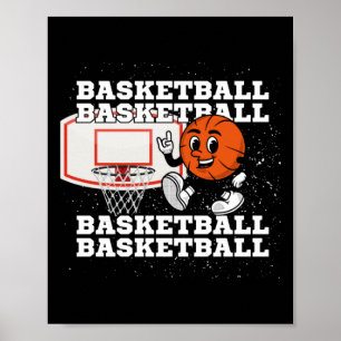 Basketball-Zeichenkette Poster