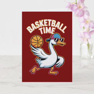 Basketball Zeit Alberner Gans Sportliche Karte