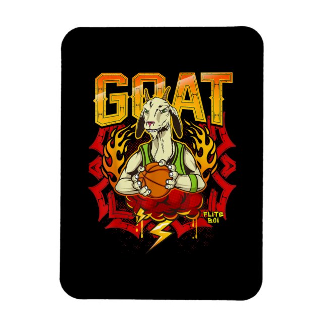 Basketball-Ziegengeschenk Magnet (Vertikal)