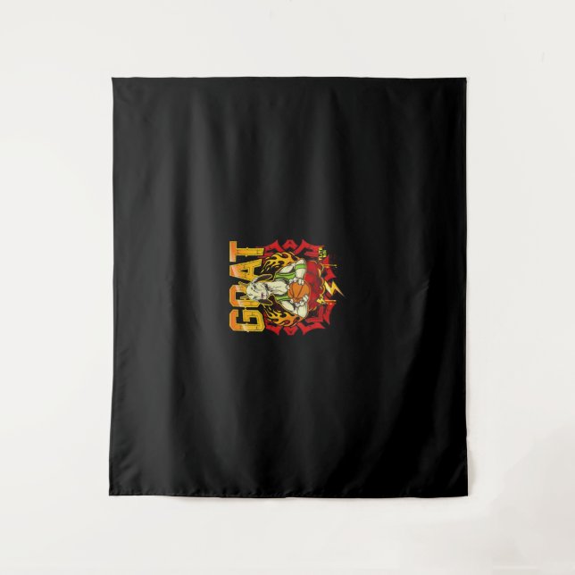 Basketball-Ziegengeschenk Wandteppich (Vorderseite)