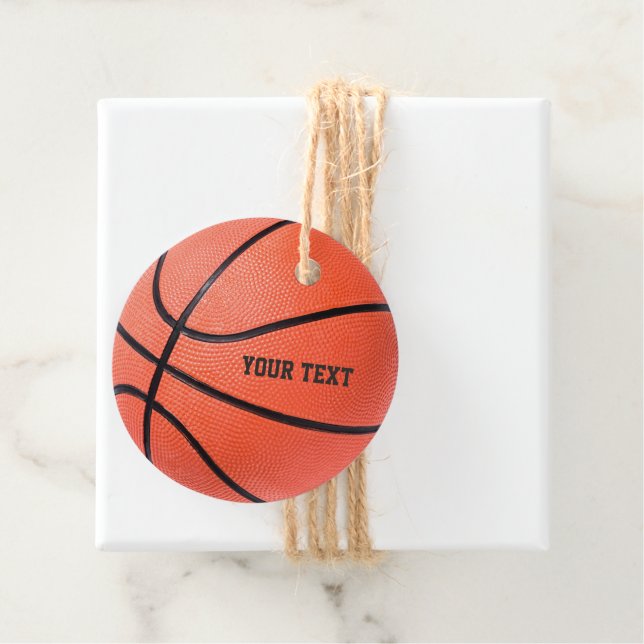 Basketball-Zoll-Text Geschenkanhänger (Beispiel)