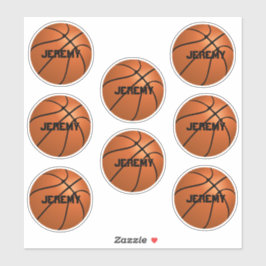 Basketballaufkleber fügen Ihren Namen hinzu Aufkleber
