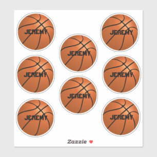 Basketballaufkleber fügen Ihren Namen hinzu Aufkleber