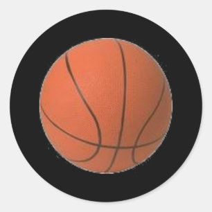 Basketballaufkleber Runder Aufkleber