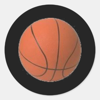 Basketballaufkleber Runder Aufkleber