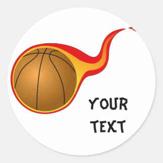 Basketballaufkleber Runder Aufkleber