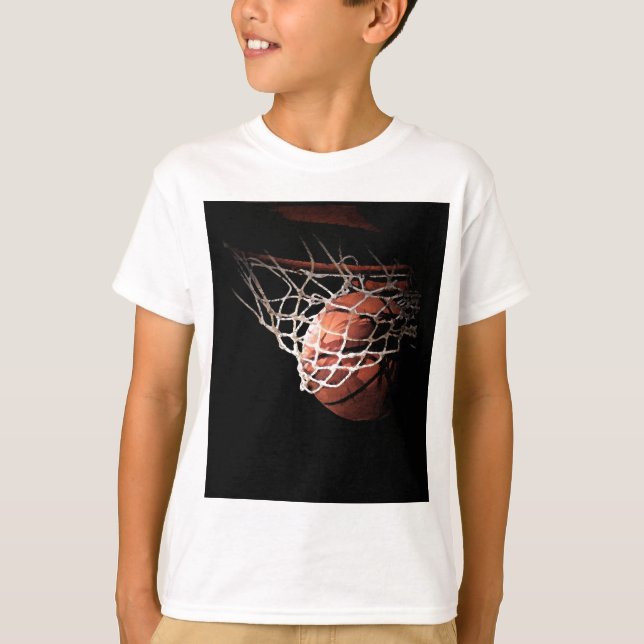 Basketballball in Aktion T-Shirt (Vorderseite)