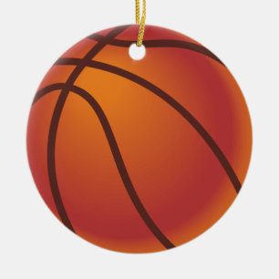 Basketballball Keramikornament