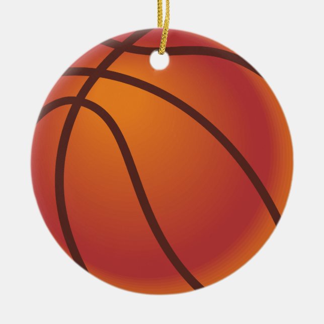 Basketballball Keramikornament (Vorne)
