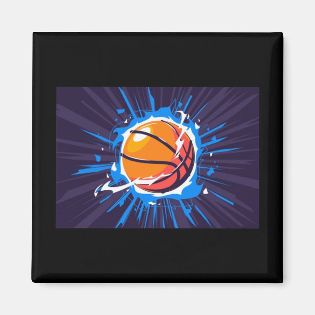 Basketballball Magnet (Vorne)