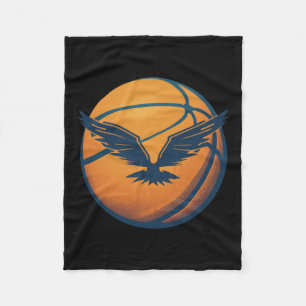Basketballball mit Adler Fleecedecke
