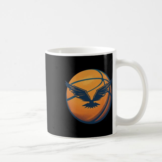 Basketballball mit Adler Kaffeetasse (Rechts)