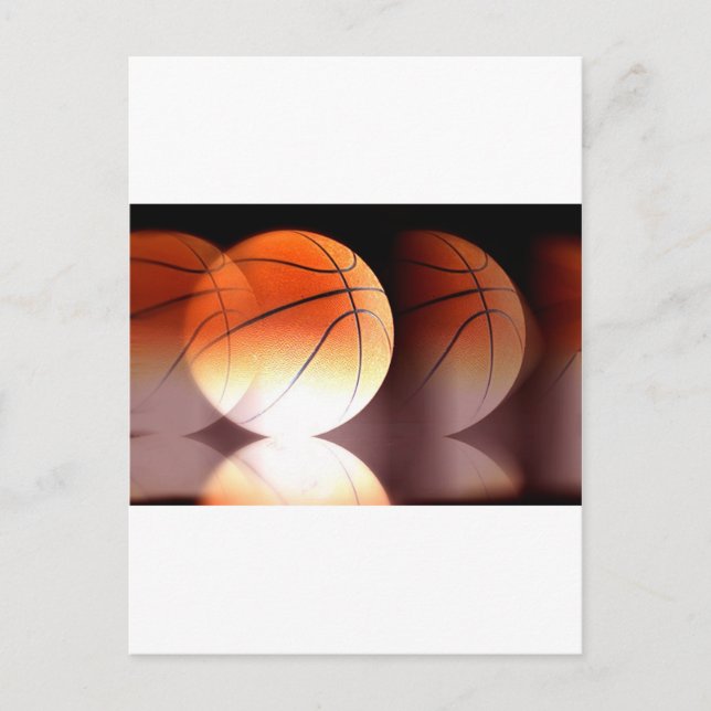 Basketballball Postkarte (Vorderseite)
