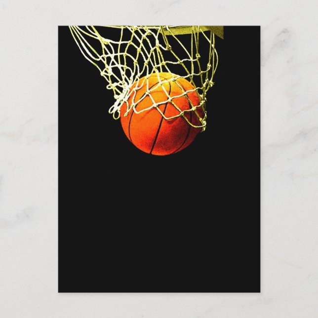 Basketballball Postkarte (Vorderseite)