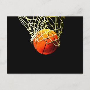 Basketballball Postkarte