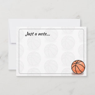 Basketballbälle Custom Nur ein Hinweis Mitteilungskarte