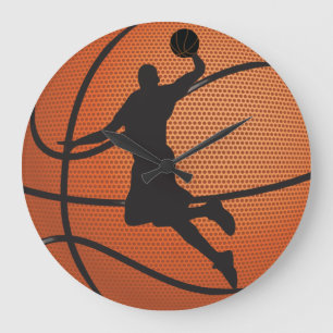 Basketballdach Große Wanduhr