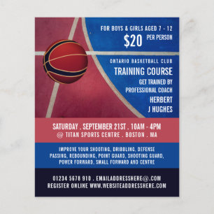 Basketballdesign, Basketballtrainingskurs Flyer