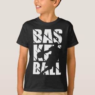 Basketballdesign für Basketballspieler und -korb T-Shirt